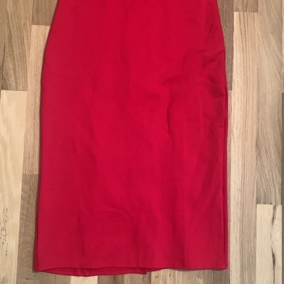 𝅺NWT Piphany Queens Sleeveless Dress with Mesh Top Solid Red Women’s XS - Picture 3 of 12